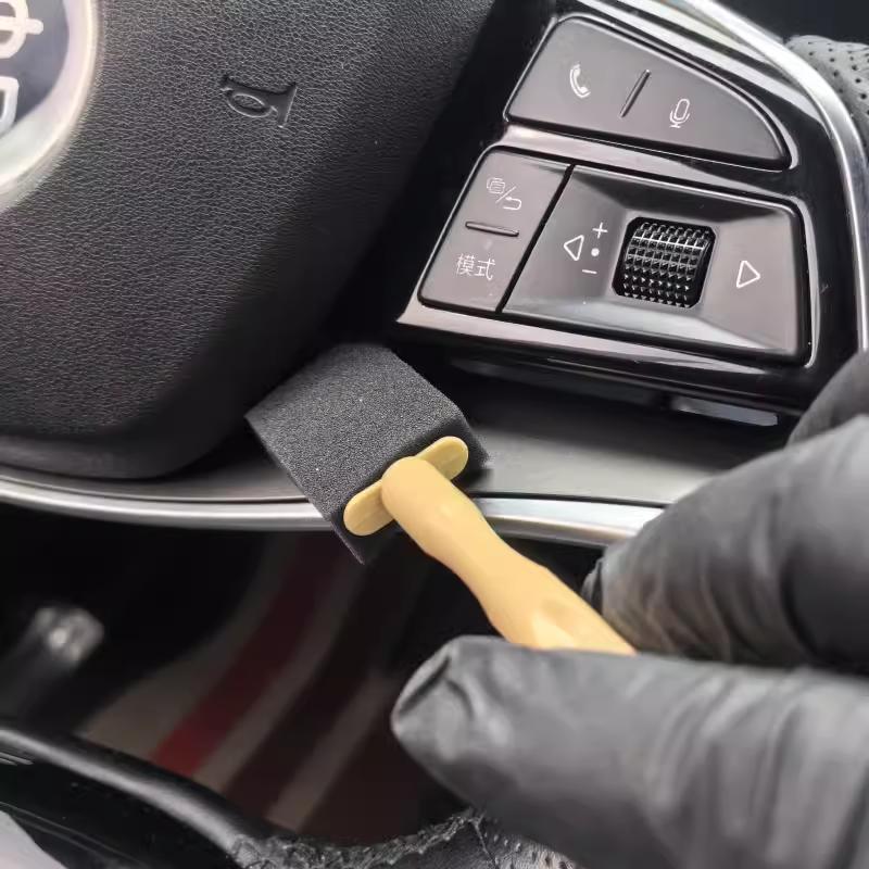 Car Air Outlet Sponge Cleaning Brush Interior Detailing Dust Removal Brushes Conditioner Grille Cleaner Brush Auto Accessories