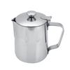 Stainless Steel Coffee Cup Mug Milk Frothing Pitcher Jug with Lid for Latte Coffee Art