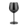 Stainless Steel Wine Glass Goblet Rose Gold Silver Gold Metal Cup Durable Wine & Champagne Glass for Party Bar Gift