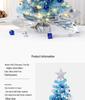Blue Mini Christmas Tree Set - 45cm/60cm Desktop Ornaments