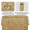 Handmade Woven Storage Basket, Simple Desktop Snack Storage Basket, 2 Pcs Straw Woven Storage Basket