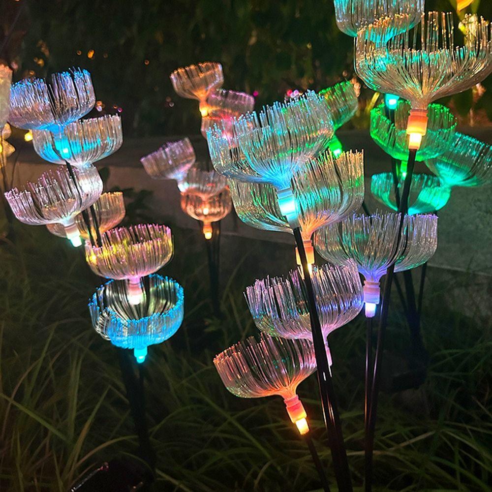 Solar Powered 6 Heads Jellyfish Light Waterproof Landscape Lawn Lamp  Garden Decoration