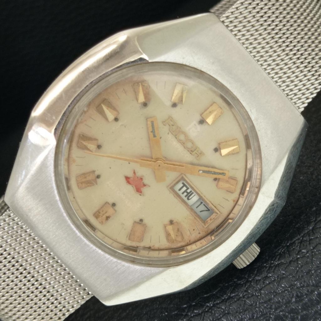 VINTAGE RICOH R31 AUTOMATIC JAPAN MENS ORIGINAL DIAL WATCH a704766-1