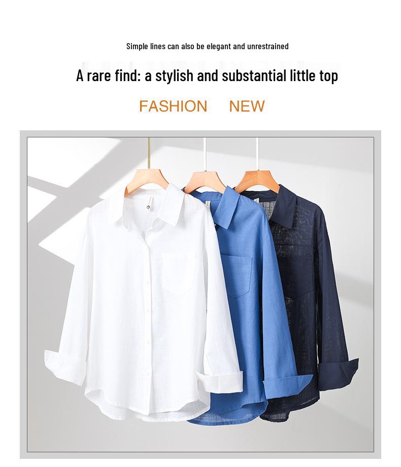 Women's Premium Linen-Cotton Shirt - Early Autumn 2025 Design