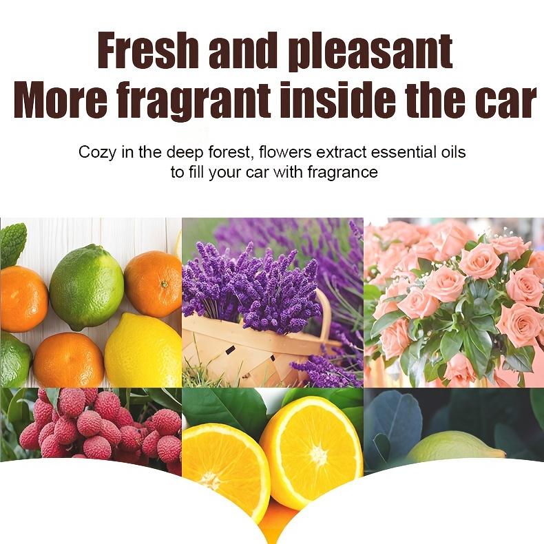 Car Air Freshener with Long-Lasting Perfume Fragrance Vent Clip-On Fan-Shaped Decorative Air Freshener