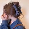 Modische Einfache Denim Schleife Haarspange Große Haarklammer Kopfschmuck Für Frauen Mädchen Süße Vielseitige Haaraccessoires Geschenke