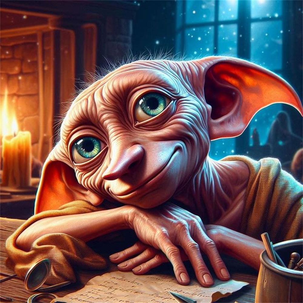 Harry-Potter Dobby Diamond Painting Cross Stitch 5D DIY Art Drawing Canvas Gift Mosaic Embroidery Home Decor
