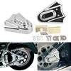 2pcs Motorcycle Chrome Rear Wheel Shaft Cap Side Protector Guard Axle Covers Compatible with Harley Softail Heritage Springer Standard Custom