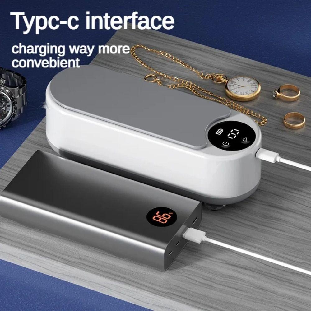 High Frequency Ultrasonic Cleaning Machine One-button Jewellery Stain Removal Machine  Girl Gift
