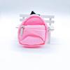 1 Piece Double-Shoulder Zipper Small Coin Purse Keychain Mini Backpack Pendant