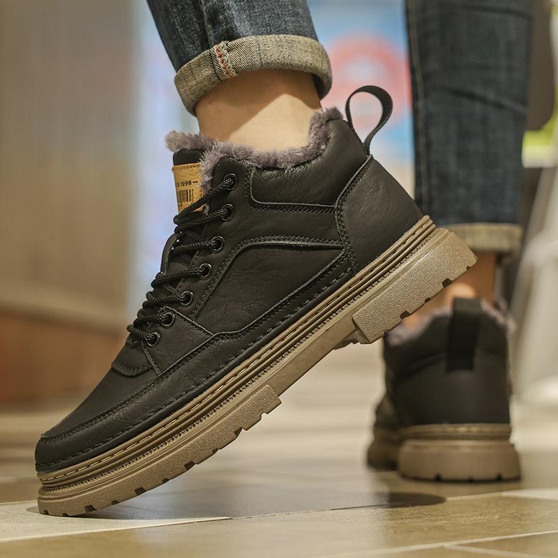 Winter Plush High Quality Indestructible Man Shoe Sneakers Breathable Running Shoes Anti-slip Outdoor Men's Sneaker Male Shoes