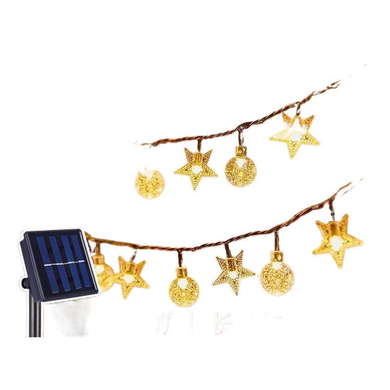 Solar LED Outdoor Camping Lantern String – Waterproof Fairy Lights for Tent, Balcony, and Tree Decoration