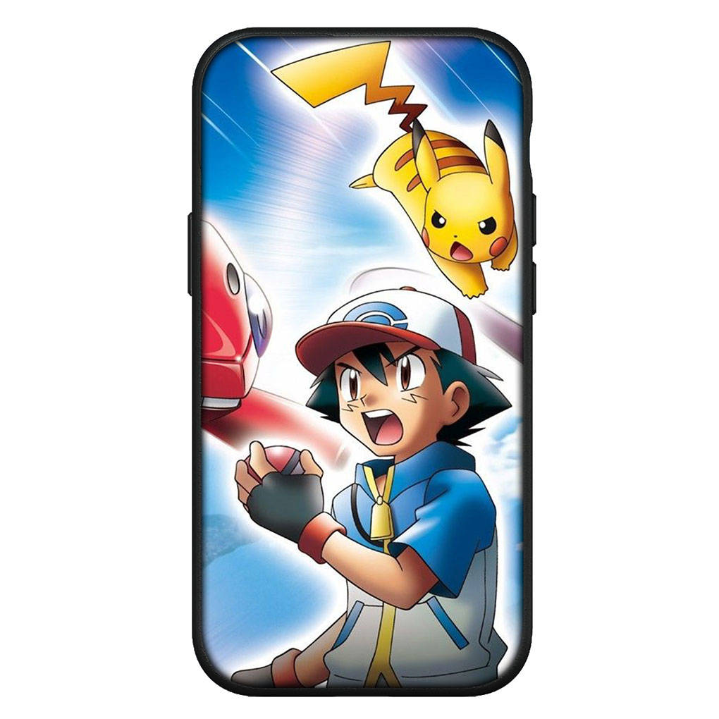 Cover for iPhone 16 15 Xiaomi Redmi Note 14 13 12 11 Pro Max X 8 16e Samsung Galaxy S25 S24 S23 Moto OPPO Huawei Pokemon Pikachu Bulbasaur Phone Case