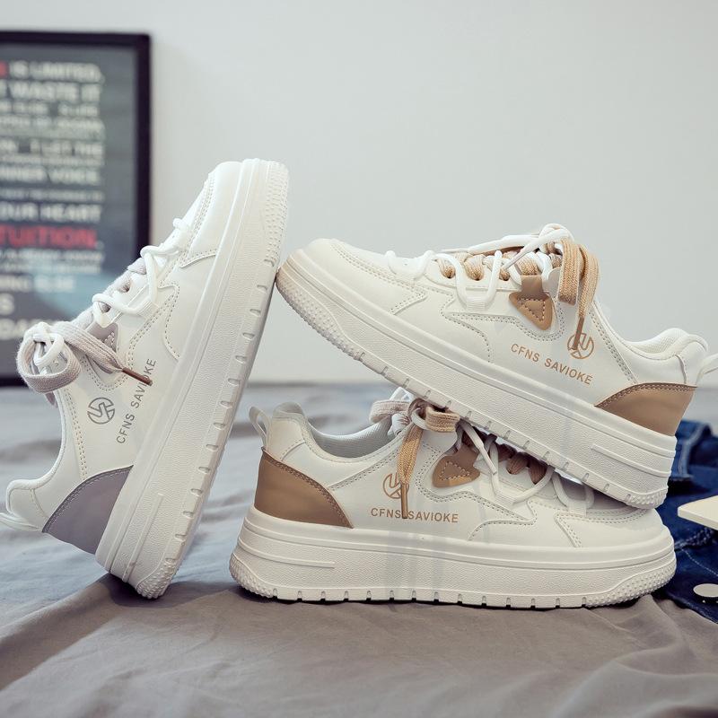 Spring Women's White Shoes Breathable Versatile Sports Casual Dad Shoes Sneakers