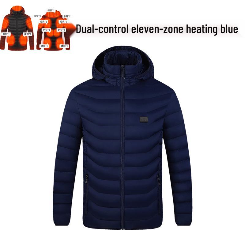 Men's Smart USB-Heated Winter Jacket with 21-Zone Temperature Control