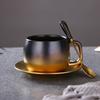 280ml American Gradual Ceramic Coffee Cup Creative Frosted Cup and Saucer Set Small Luxury English Afternoon Tea Mug Gift Mugs