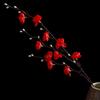 Artificial Flowers Silk Plum Blossom Peach Branch New Year Festival Home Vase Table Outdoor Garden Wedding Party Decor DIY Gifts