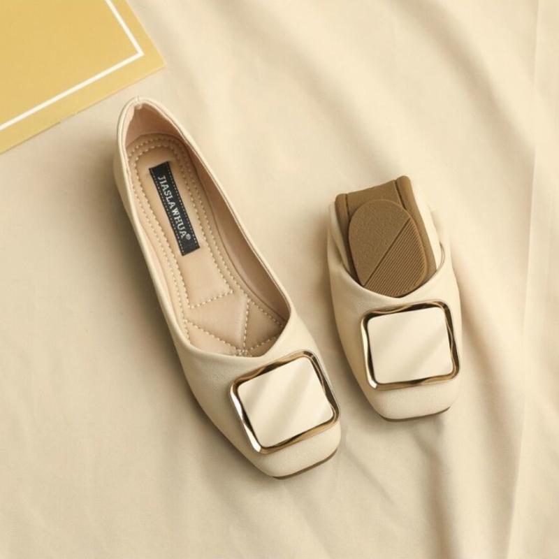 New Spring Autumn Soft soled Women's Shoes Squaretoe antislip flat Comfort casual workfootwear Fashion breathable ladies loafers