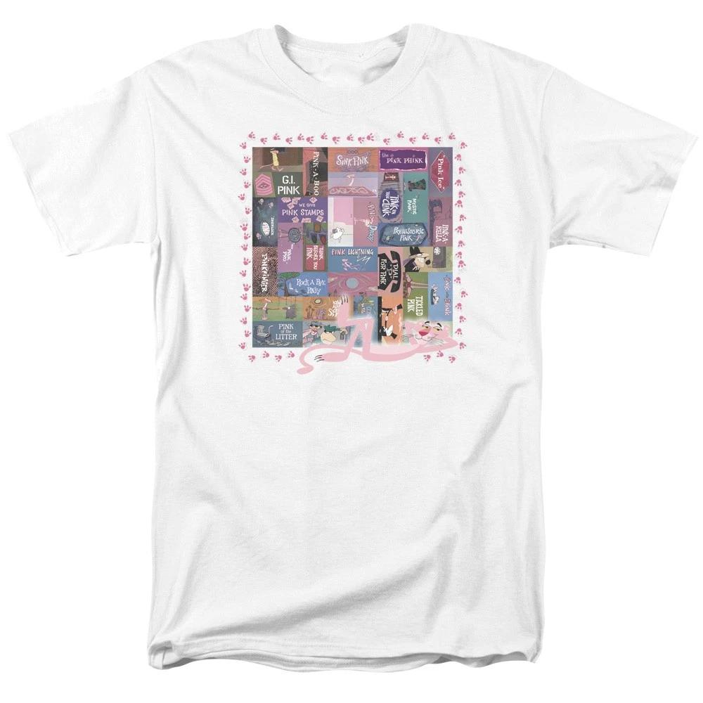Pink Panther - Vintage Titles -  Unisex Short Sleeve Children's T-shirt - White