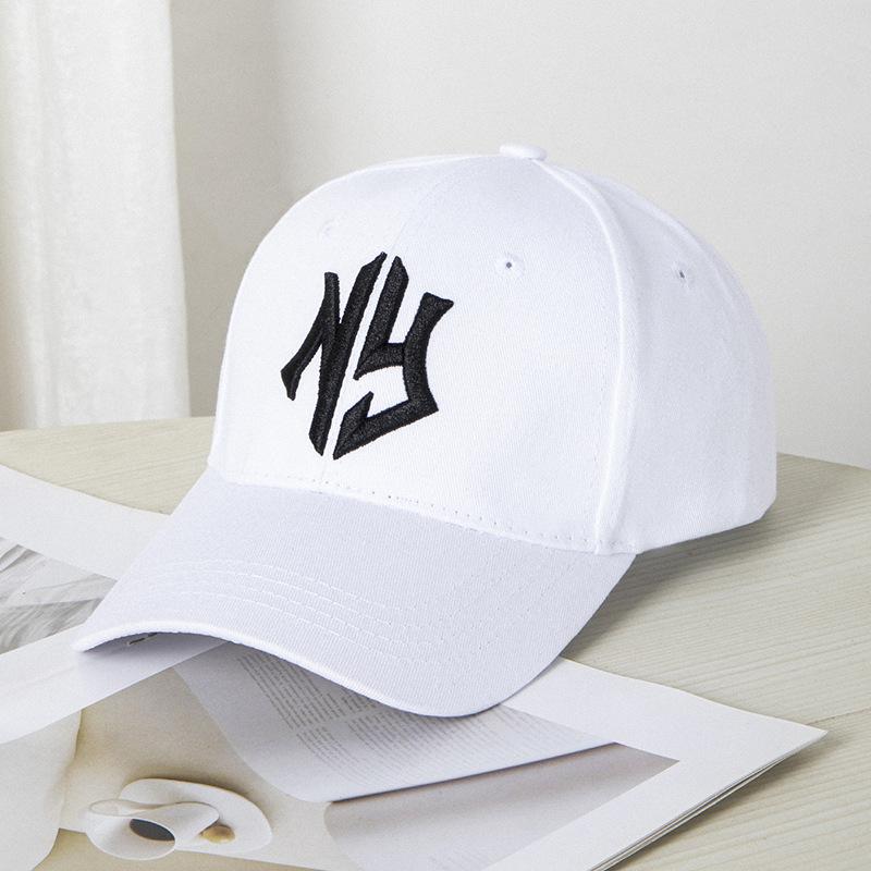 NY Letter Embroidered Duckbill Cap, Spring and Summer Sun Hat, Street Soft Top Baseball Cap, Versatile