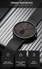 Hannah Martin Men's Watch Black Ultra-Thin Watch Men's Fashion Waterproof Dress Stainless Steel Band (Walnut) [Parallel Import]