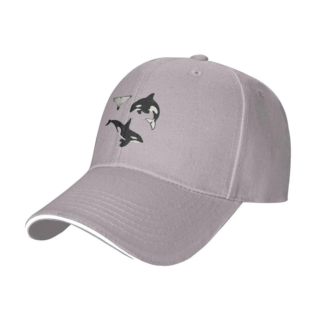 Orca Whale Sticker Cap Fashion Casual Baseball Caps Adjustable Hat Hip Hop Summer Unisex Baseball Hats Customizable