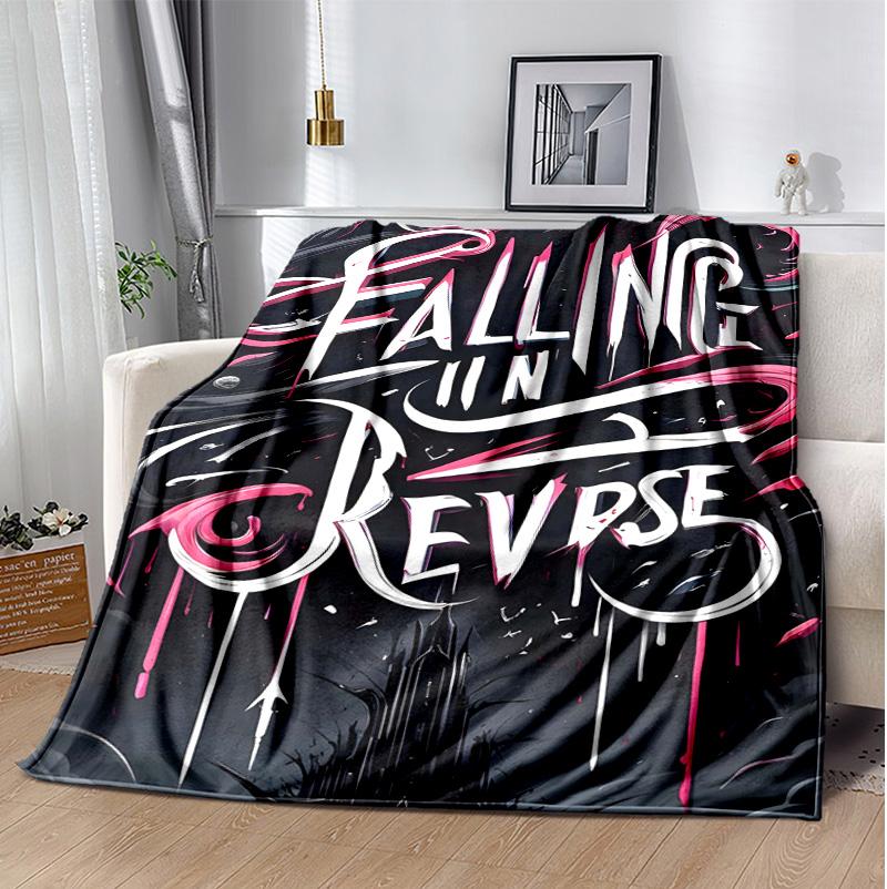 Reverse Flannel Blanket Soft Warm All-Season Throw, Design for Camping, Car Travel, Hiking Sofa, Bed, Office Perfect Gift for Parties