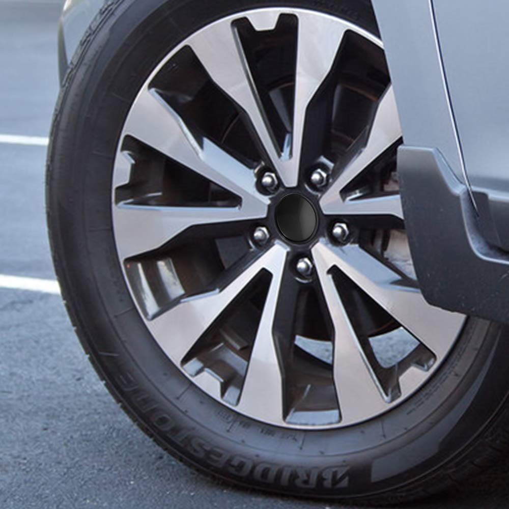 Rhinotuning Wheel Center Caps, 58mm Outer Diameter, 55mm Inner Diameter, ABS Center Covers, Set of 4