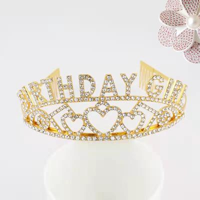 Strass Geburtstagskönigin Mädchen Königin Prinzessin Liebe Geburtstagskrone Schultergurt Partyzubehör