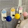 Pack Of 5 Rustproof Strong Adhesive Plastic Towel Hooks Easy Install Bathroom Hanging Hook Wall Mounted Clothes Hangers