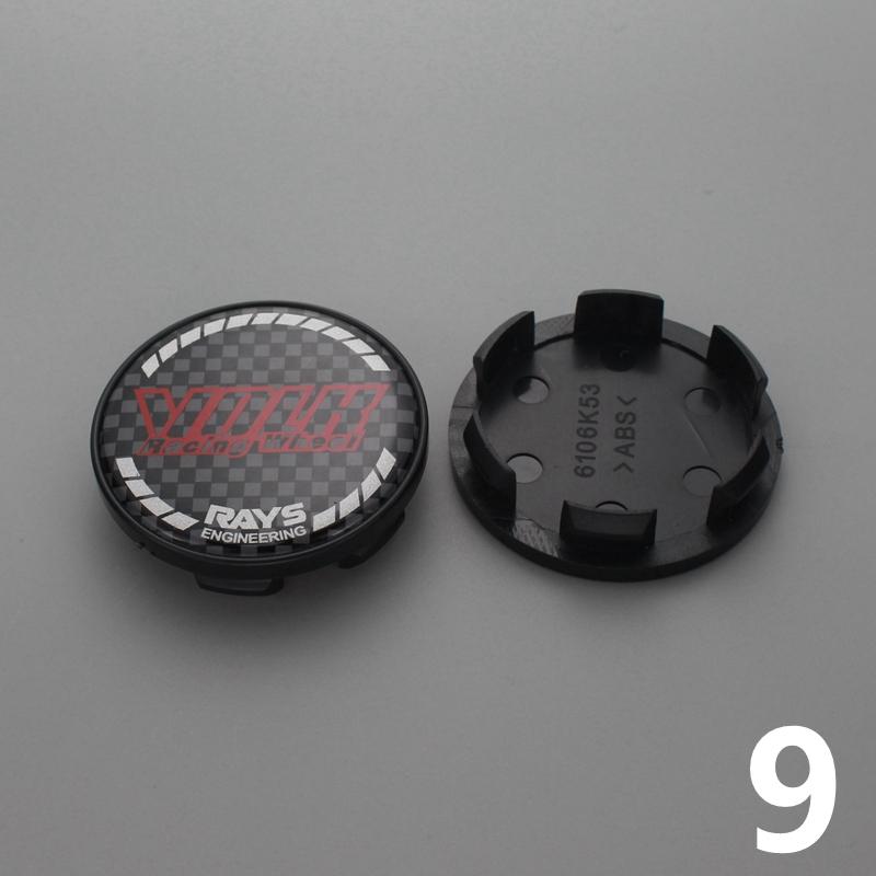 4pcs 53mm/48mm clip rays wheel center cap for rims wheel cover hub cap volk logo emblem stickers rays racing