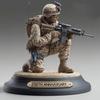 American 250th Anniversary Patriotic Soldier Commemorative Acrylic Desktop Souvenir Decors for Celebration and Gifting