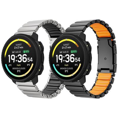 22mm Tytanowy + Silikonowy Pasek Do Suunto Vertical 2 / Run / RACE 2 S / Ocean Band Opaska Na Nadgarstek Do Suunto 5 9 Peak Pro Bransoleta