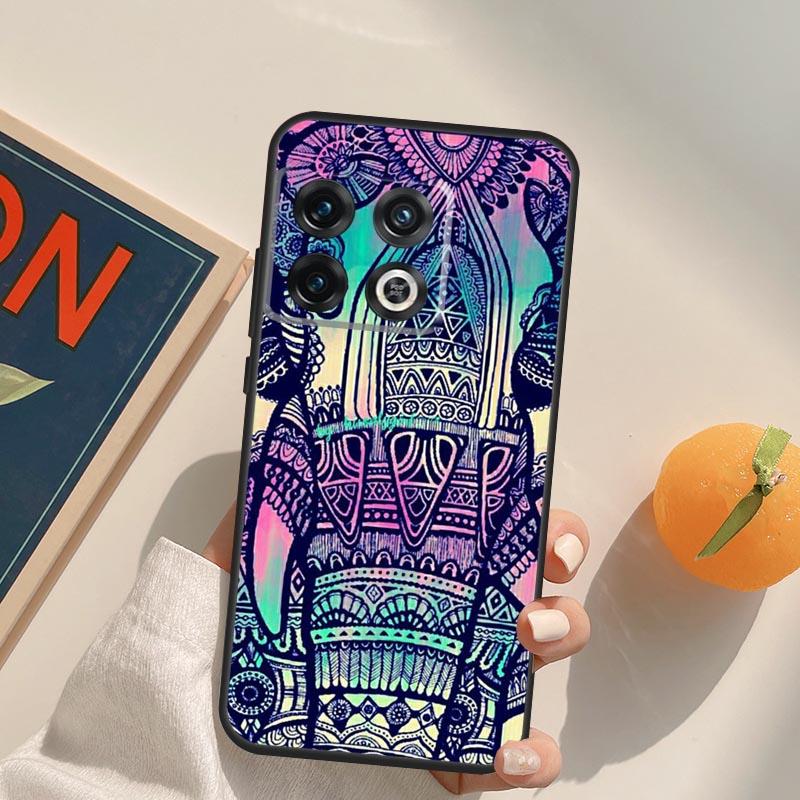 Elephant Floral Tribal Case For OnePlus Nord 5 CE 2 3 4 Lite N20 N30 OnePlus 15 13 12 11 13T 10T 10R 12R 13R Cover
