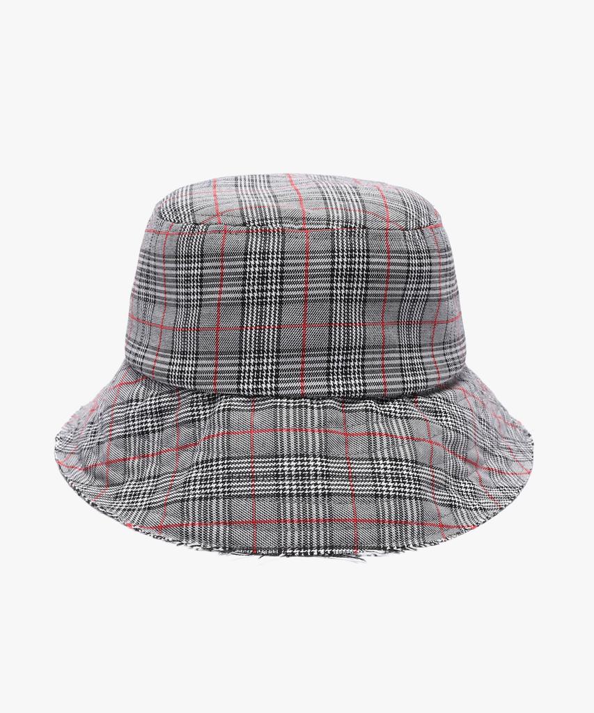 PEACE MAKER Glen Check Bucket (Black)