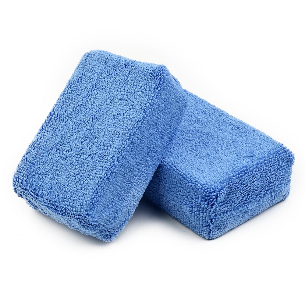 Brand New Microfiber Sponge Tool Clean Tool Polish Practical Reliable Replacement Wash Applicator Best Wax Blue