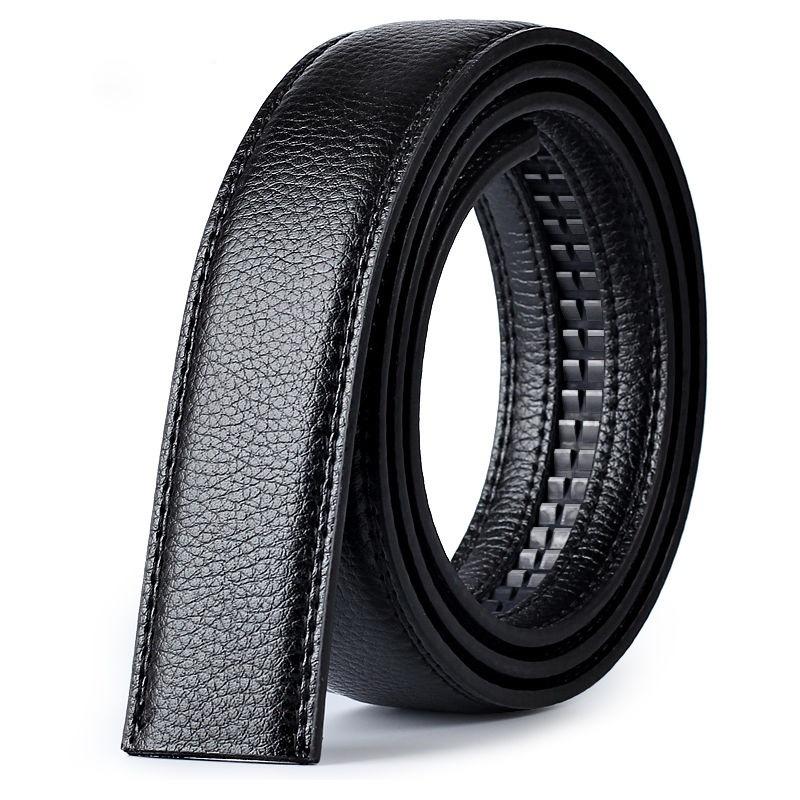 

Мужской ремень Кожаный автоматический ремень Ремень без пряжки 14-узорный Автоматический корпус ремня Ремень 120cm