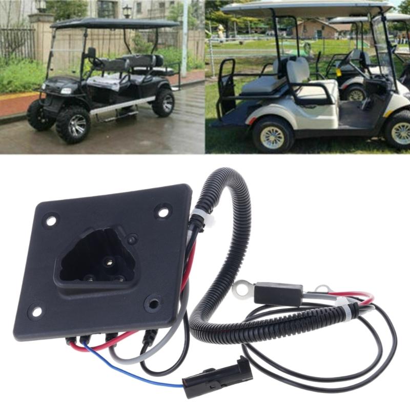 Porta di ricarica 48V 602529 Presa per caricabatterie con caricabatterie Per carrello da golf EZGO TXT / RXV Accessori di ricambio
