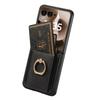 Etui do Motorola Razr 60 Ultra 5G z Uchwytem na Karty Retro Skóra + PC Pokrowiec na Telefon z Pierścieniem Podpórką