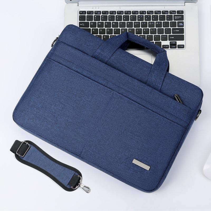 TS JYL laptop bag,Laptop Handbag Crossbody Solid Simple Business Briefcase