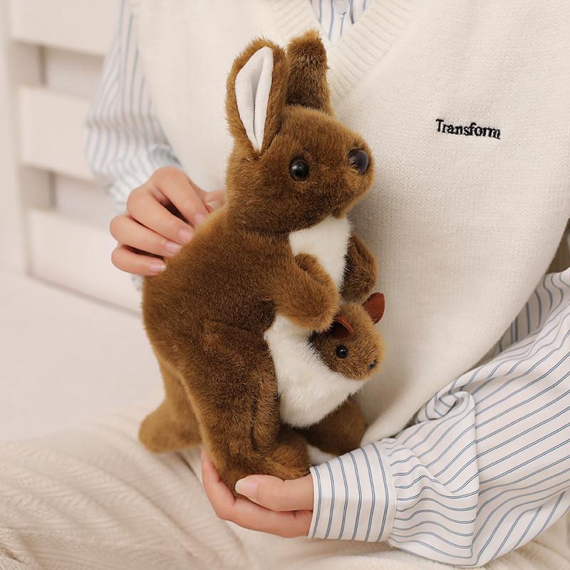 Känguru Plüschtier Tierkollektion Geschenk für Kinder und Erwachsene
