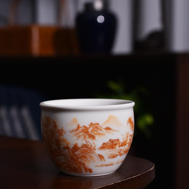 Jingdezhen Antique Master Cup Blue And White Tea Cup Jianzhan Household Tea Single Cup E-Commerce Tea Cup