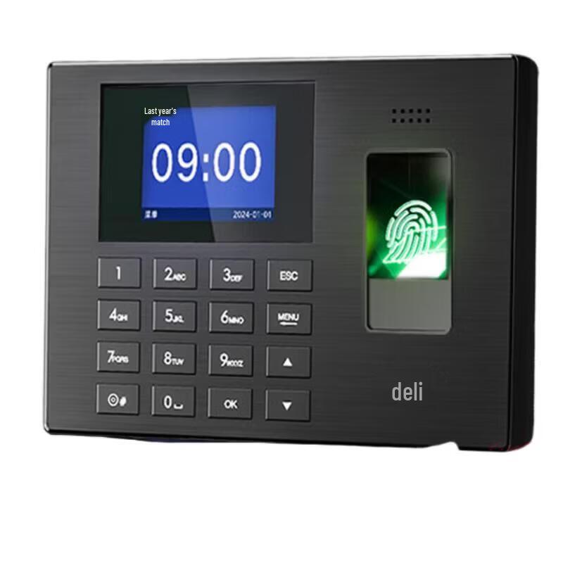 

Deli 3960S Fingerprint Time Clock Attendance Machine CN plug (adapter included)