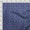 oneOone Cotton Flex Blue Fabric Asian Suzani  Fabric For Sewing Printed Craft Fabric By The Yard 40 Inch