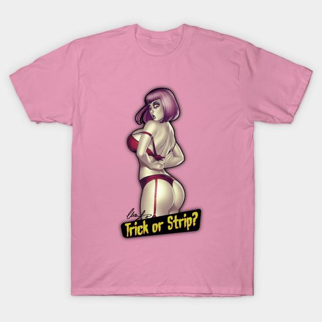Camiseta Feminina Doce ou Travessura Estampa Harajuku Kawaii Camiseta Verão Manga Curta Feminina Camiseta Top