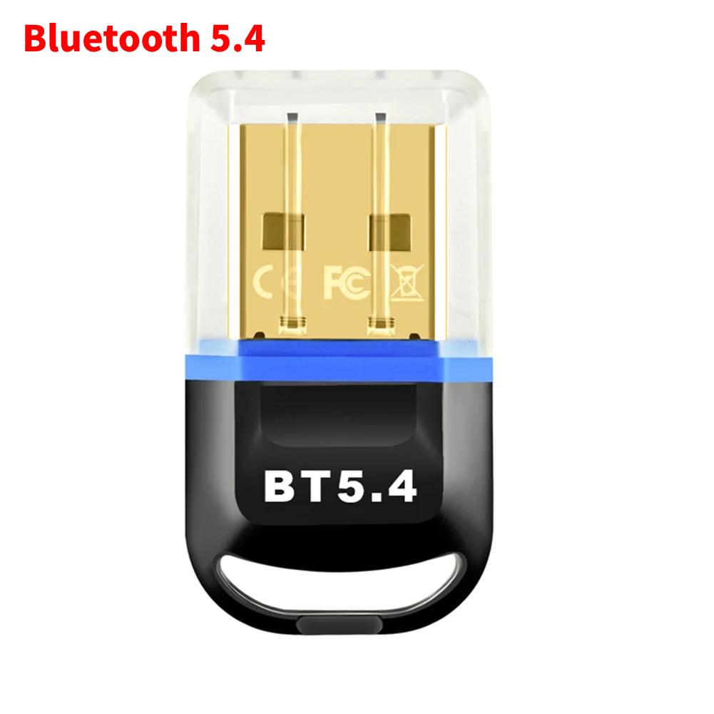 Car USB Bluetooth 5.4 Dongle Adapter for PC Speaker Wireless Music Audio Receiver Transmitter Drive free Car Hand-free Call Kit