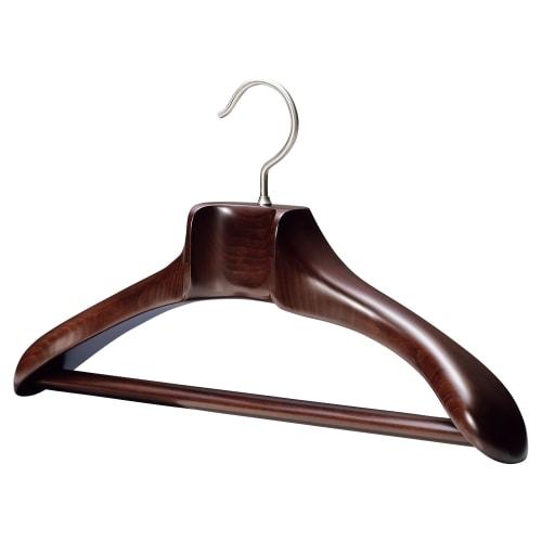 

Nakata Hanger: Made in Japan Wooden Men s Jacket Hanger, Mars Brown, AUT-02 (Gift Boxed)
