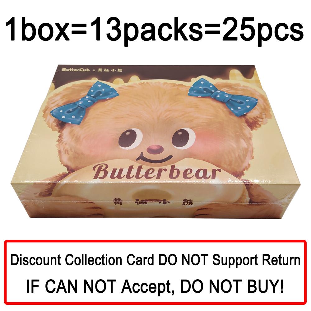 Butter Bear Collection Card Three Fold Exquisite Embroidery Theme Character Card Fans Cherish Creative Cartoon IP Peripheral Toy