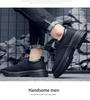 Men's Autumn Martin Ankle Boots - Trendy & Versatile Yellow Thick Sole Work Shoes