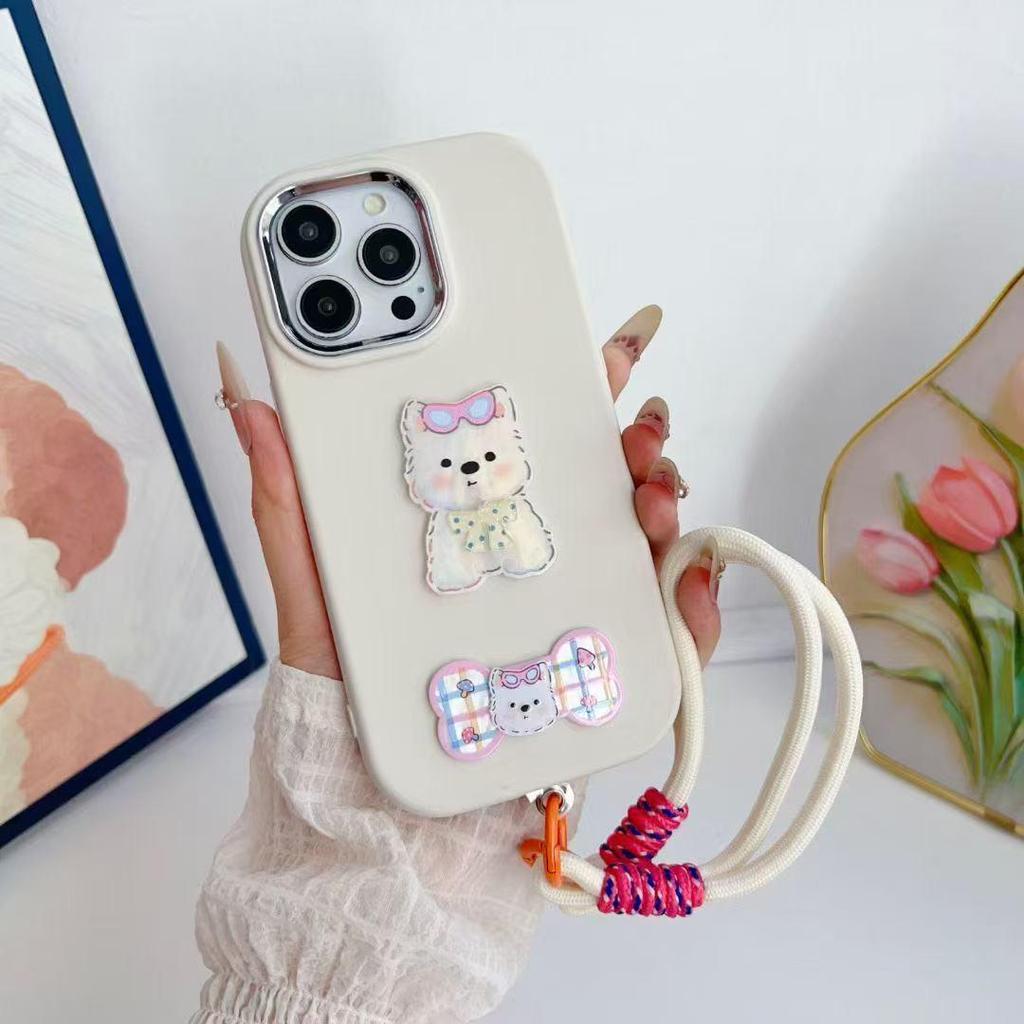 Apple iPhone 17 Pro Max Ins-Style 3D Hunde Anti-Fall Hülle für iPhone 16/15